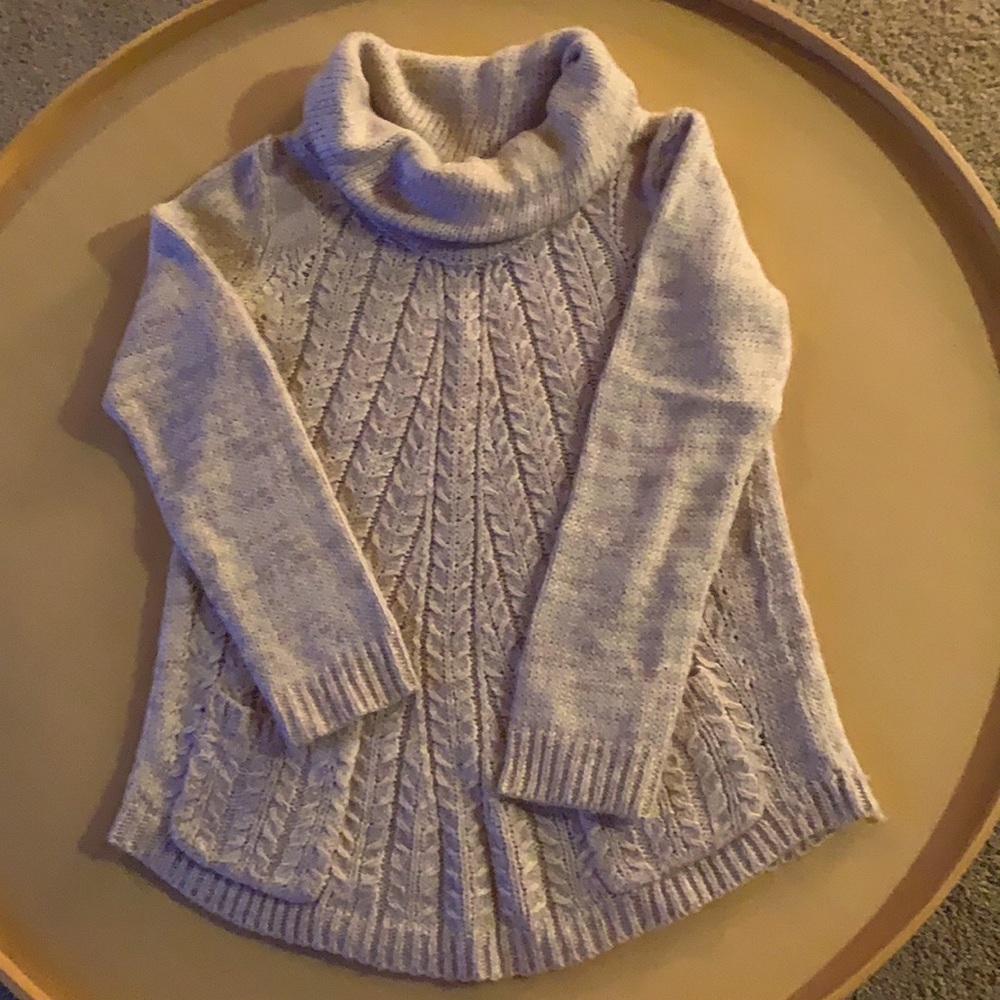 Anthropologie Rose Cowl Neck Sweater